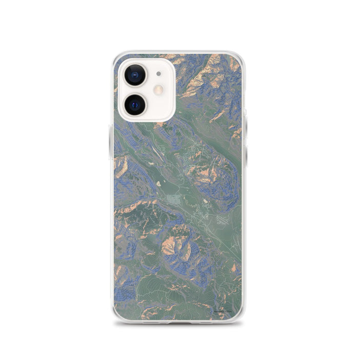Custom iPhone 12 Crested Butte Colorado Map Phone Case in Afternoon