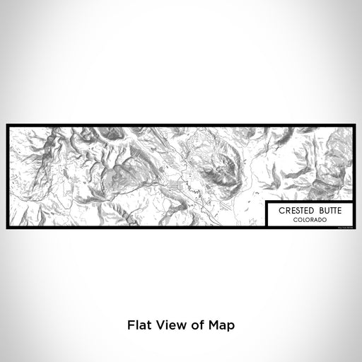 Flat View of Map Custom Crested Butte Colorado Map Enamel Mug in Classic