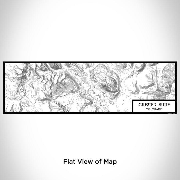 Flat View of Map Custom Crested Butte Colorado Map Enamel Mug in Classic