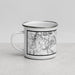 Left View Custom Crested Butte Colorado Map Enamel Mug in Classic