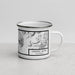 Right View Custom Crested Butte Colorado Map Enamel Mug in Classic