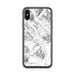 Custom iPhone X/XS Crested Butte Colorado Map Phone Case in Classic