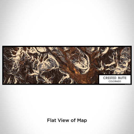 Flat View of Map Custom Crested Butte Colorado Map Enamel Mug in Ember