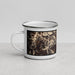 Left View Custom Crested Butte Colorado Map Enamel Mug in Ember