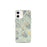 Custom iPhone 12 mini Crested Butte Colorado Map Phone Case in Woodblock