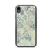 Custom iPhone XR Crested Butte Colorado Map Phone Case in Woodblock