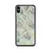 Custom iPhone XS Max Crested Butte Colorado Map Phone Case in Woodblock