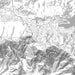 Crestline California Map Print in Classic Style Zoomed In Close Up Showing Details