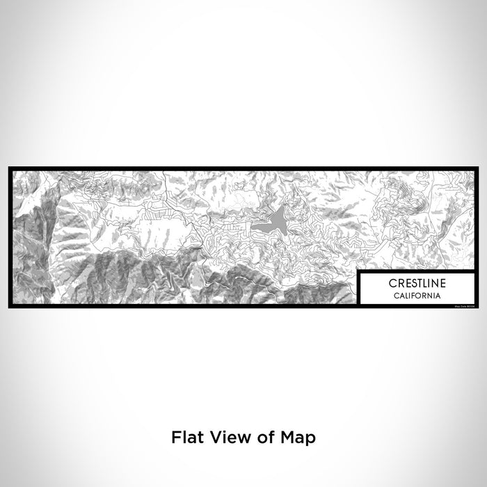 Flat View of Map Custom Crestline California Map Enamel Mug in Classic