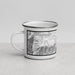 Left View Custom Crestline California Map Enamel Mug in Classic
