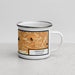 Right View Custom Crestline California Map Enamel Mug in Ember