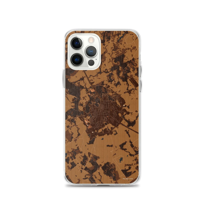 Custom Crockett Texas Map iPhone 12 Pro Phone Case in Ember