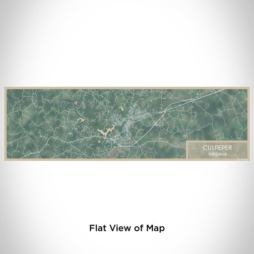 Flat View of Map Custom Culpeper Virginia Map Enamel Mug in Afternoon