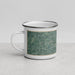 Left View Custom Culpeper Virginia Map Enamel Mug in Afternoon