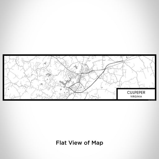 Flat View of Map Custom Culpeper Virginia Map Enamel Mug in Classic