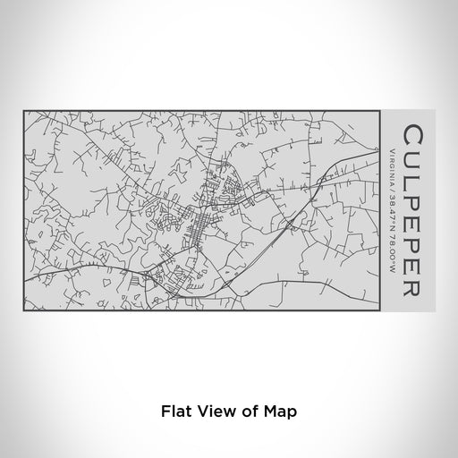 Rendered View of Culpeper Virginia Map Engraving on 17oz Stainless Steel Insulated Cola Bottle