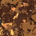 Culpeper Virginia Map Print in Ember Style Zoomed In Close Up Showing Details