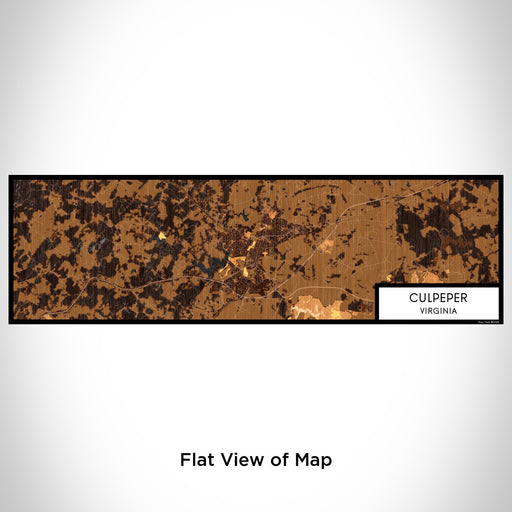 Flat View of Map Custom Culpeper Virginia Map Enamel Mug in Ember