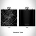 Rendered View of Culpeper Virginia Map Engraving on 6oz Stainless Steel Flask in Black