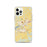 Custom Culpeper Virginia Map iPhone 12 Pro Phone Case in Woodblock