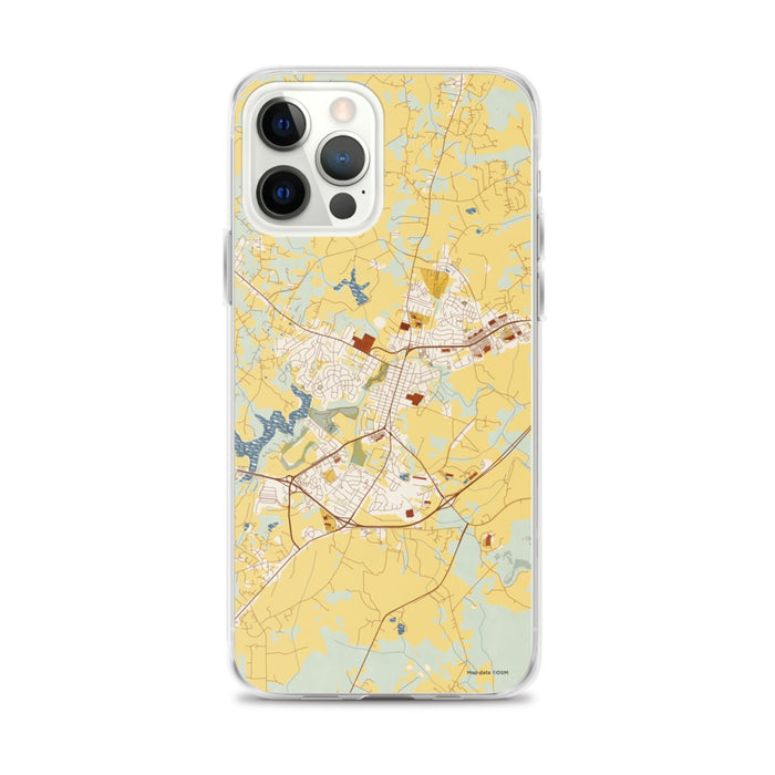 Custom Culpeper Virginia Map iPhone 12 Pro Max Phone Case in Woodblock