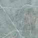 Culver City California Map Print in Afternoon Style Zoomed In Close Up Showing Details