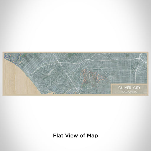 Flat View of Map Custom Culver City California Map Enamel Mug in Afternoon