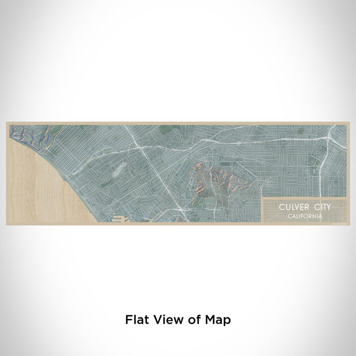 Flat View of Map Custom Culver City California Map Enamel Mug in Afternoon