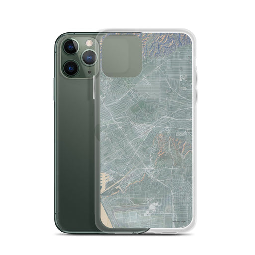 Custom Culver City California Map Phone Case in Afternoon