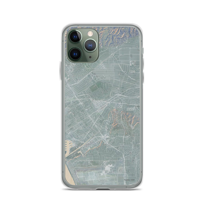 Custom iPhone 11 Pro Culver City California Map Phone Case in Afternoon