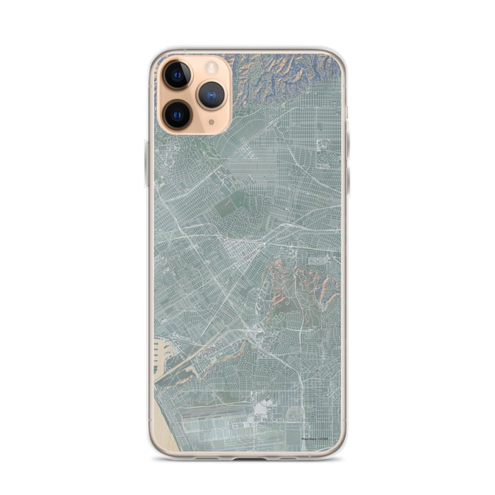 Custom iPhone 11 Pro Max Culver City California Map Phone Case in Afternoon