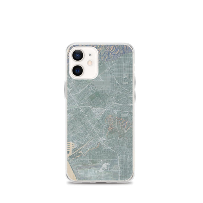 Custom iPhone 12 mini Culver City California Map Phone Case in Afternoon