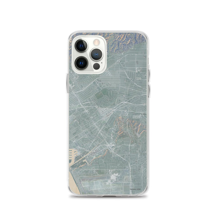 Custom iPhone 12 Pro Culver City California Map Phone Case in Afternoon