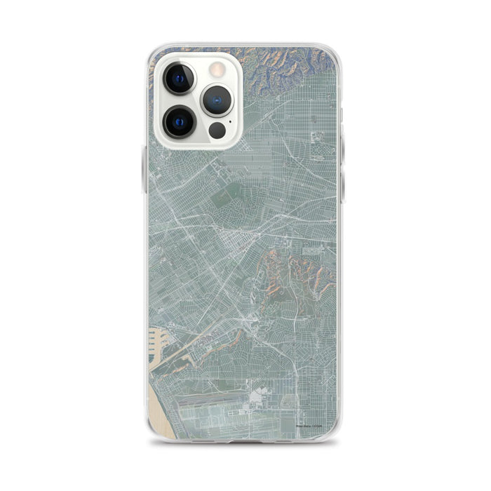Custom iPhone 12 Pro Max Culver City California Map Phone Case in Afternoon