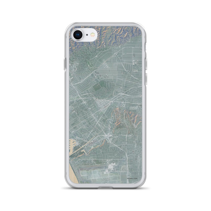Custom iPhone SE Culver City California Map Phone Case in Afternoon