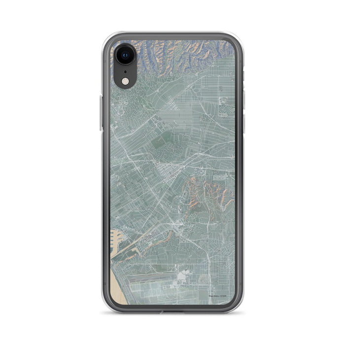 Custom iPhone XR Culver City California Map Phone Case in Afternoon