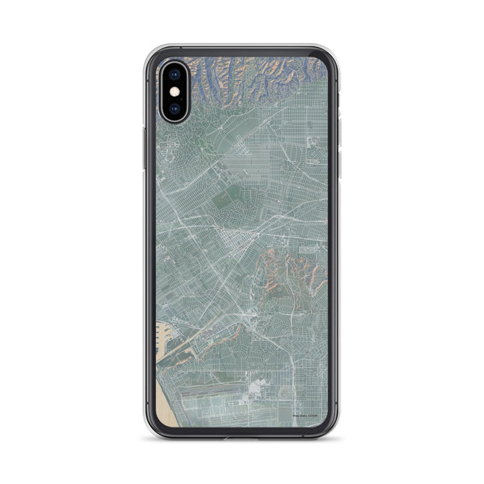 Custom iPhone XS Max Culver City California Map Phone Case in Afternoon