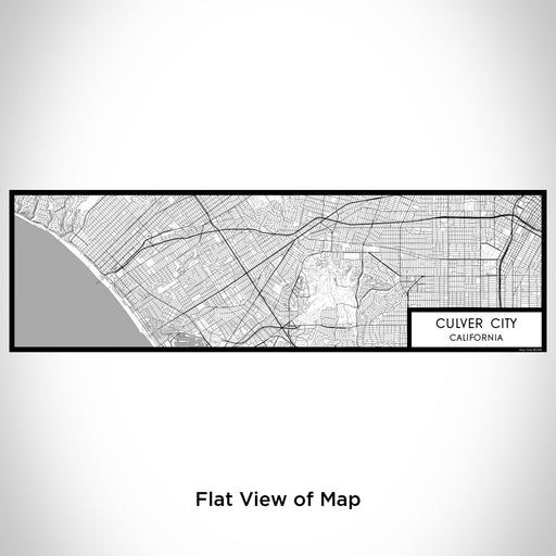 Flat View of Map Custom Culver City California Map Enamel Mug in Classic