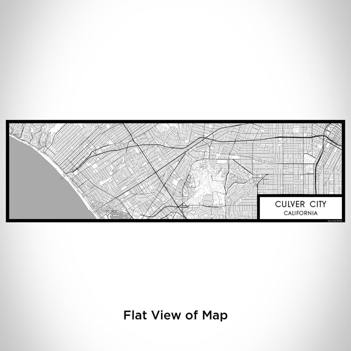 Flat View of Map Custom Culver City California Map Enamel Mug in Classic