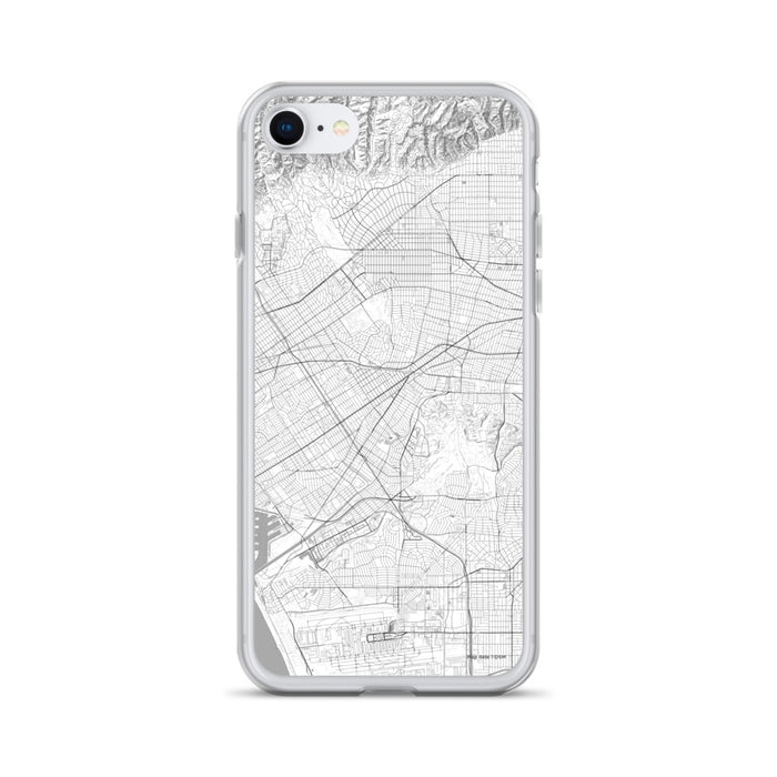 Custom iPhone SE Culver City California Map Phone Case in Classic