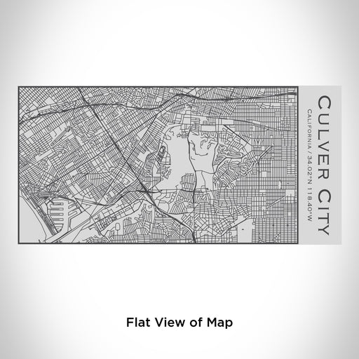 Rendered View of Culver City California Map Engraving on 17oz Stainless Steel Insulated Cola Bottle