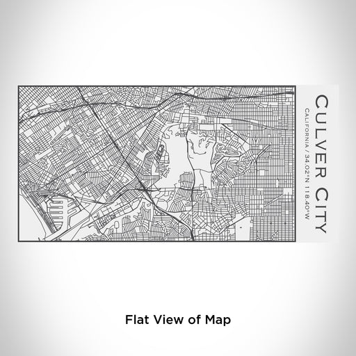 Rendered View of Culver City California Map Engraving on 17oz Stainless Steel Insulated Cola Bottle in White