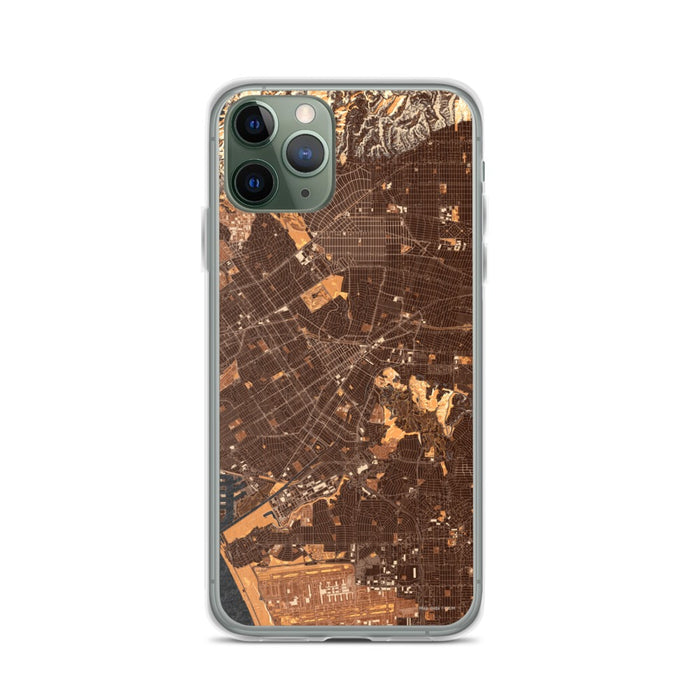Custom iPhone 11 Pro Culver City California Map Phone Case in Ember