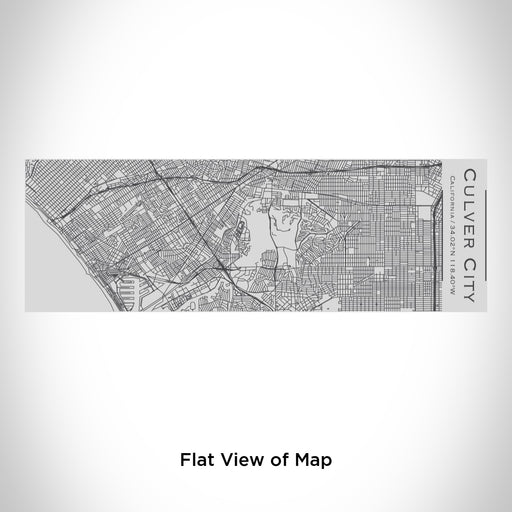 Rendered View of Culver City California Map Engraving on 10oz Stainless Steel Insulated Cup with Sipping Lid