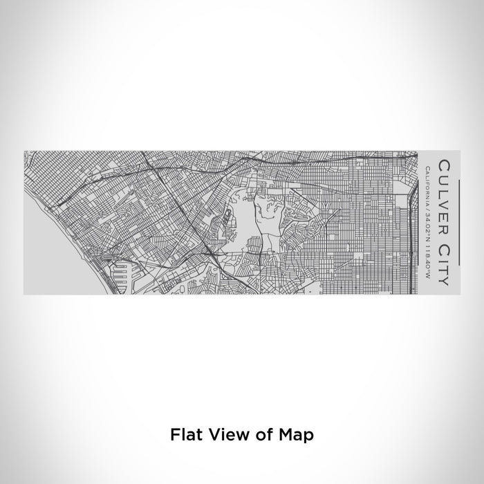 Rendered View of Culver City California Map Engraving on 10oz Stainless Steel Insulated Cup with Sipping Lid