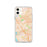 Custom iPhone 11 Culver City California Map Phone Case in Watercolor