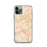 Custom iPhone 11 Pro Culver City California Map Phone Case in Watercolor