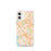Custom iPhone 12 mini Culver City California Map Phone Case in Watercolor