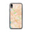 Custom iPhone XR Culver City California Map Phone Case in Watercolor