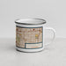 Right View Custom Culver City California Map Enamel Mug in Woodblock